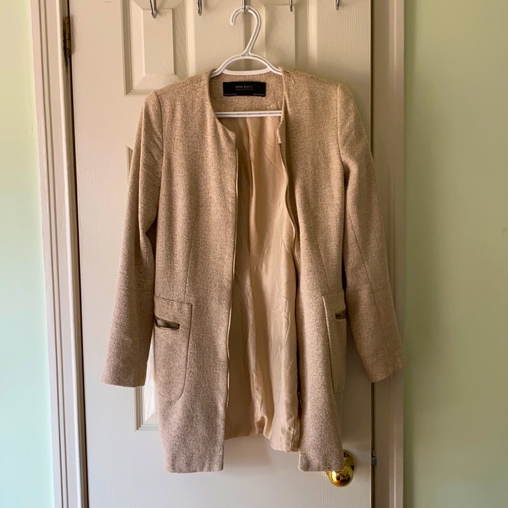 3/$20 Beige fitted jacket
